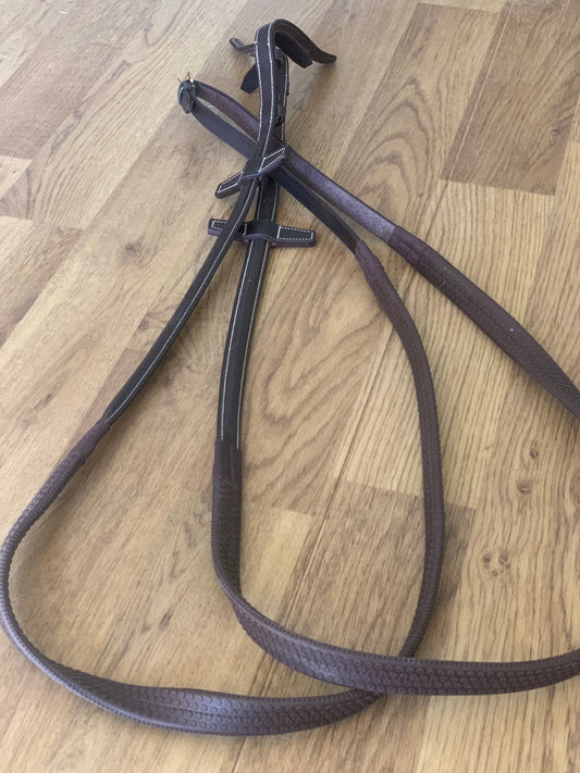 Eventer Raised Soft Grip Rubber Reins