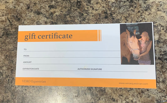 VERO Equestrian Gift Voucher £25
